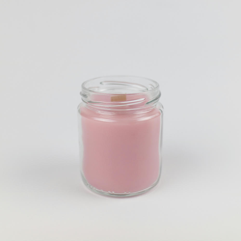 A candle made from leftover candles